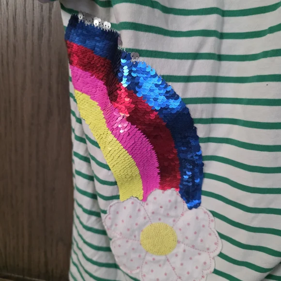 Mini Boden Flip Sequin Tee - Picture 4 of 4
